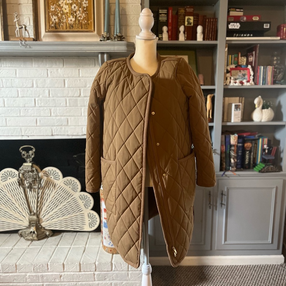 J. Crew Brown Quilted Jacket